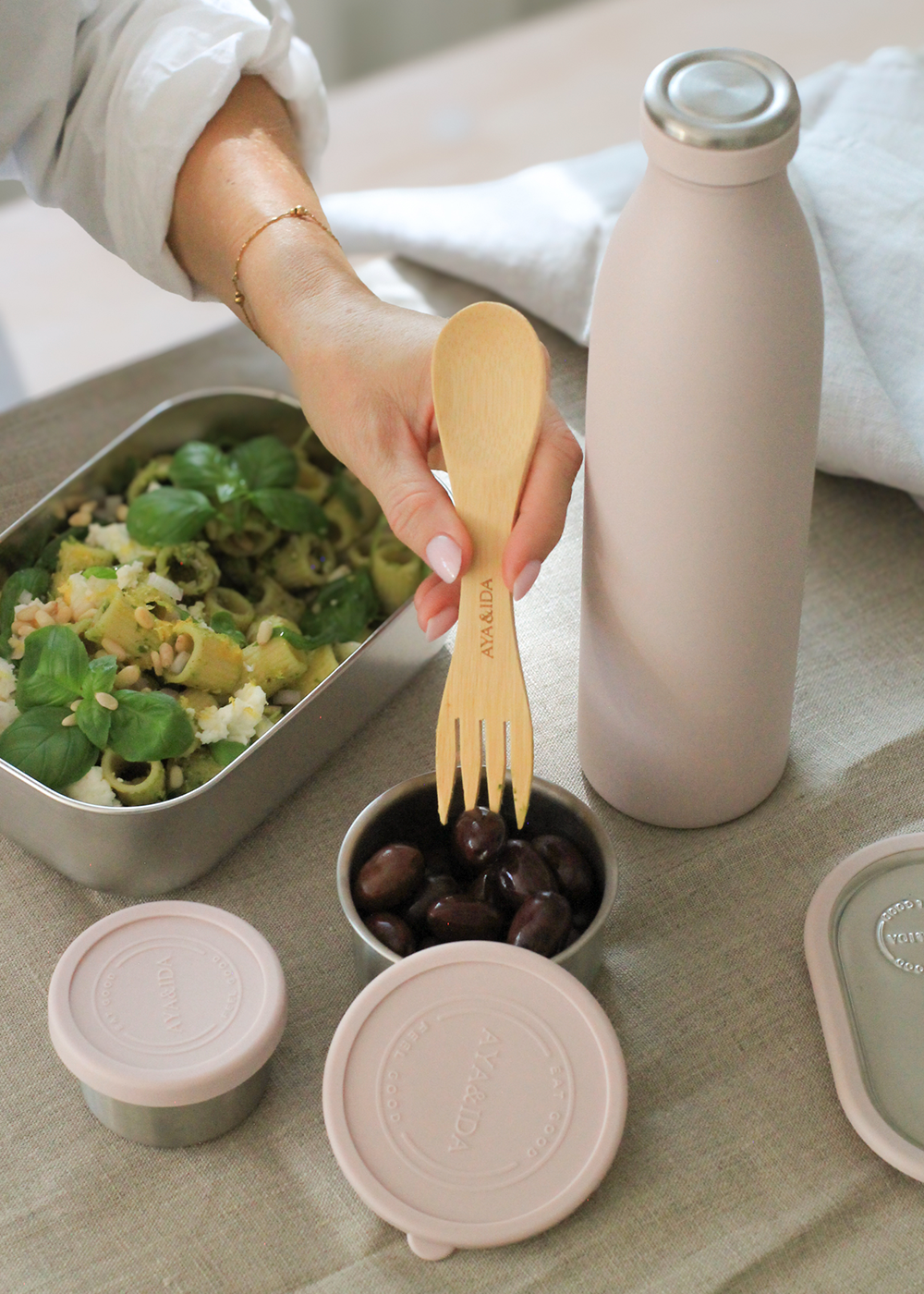 Snack Container - Soft Rose 100ML+200ML