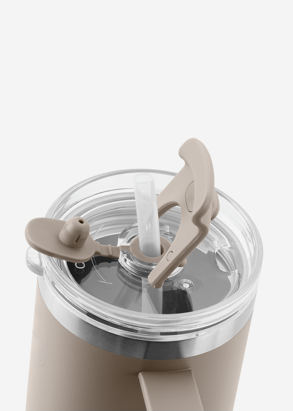 Thermo Cup with Straw - Cream Beige - 885ML