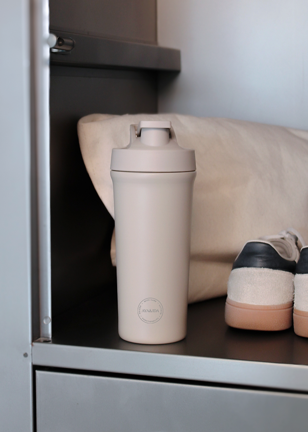 Shaker Bottle - Cream Beige - 750ML