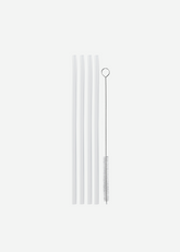 Reservedel - Sugerør til Thermo Cup with Straw - 4 pcs + Rensebørste