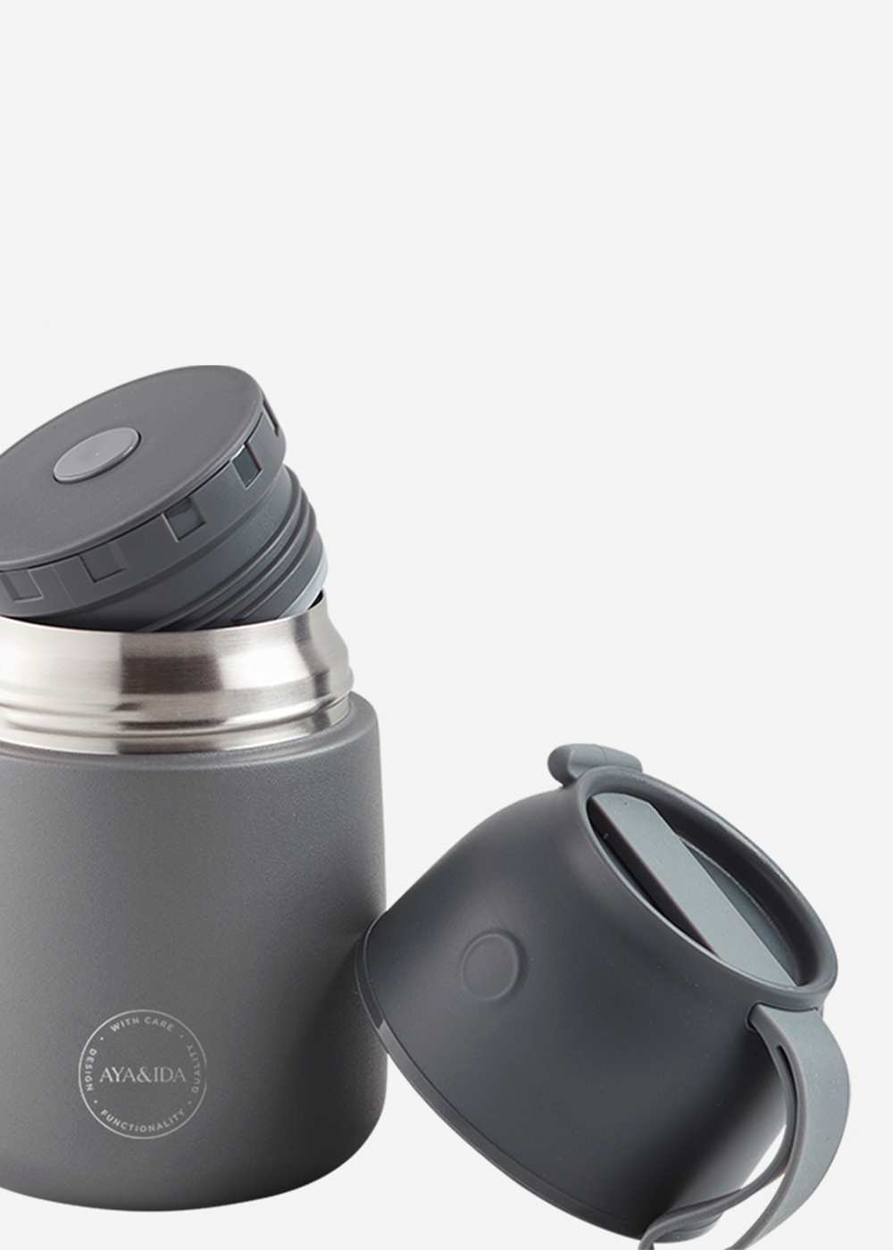 Food'ie - Dark Grey - 500ML