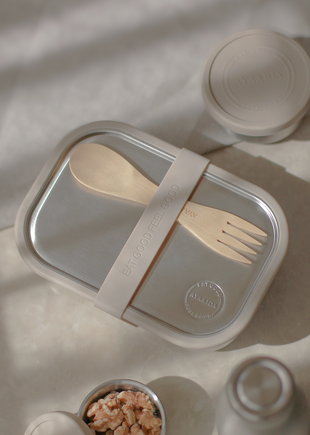 Lunch Box - Cream Beige - 1000ML