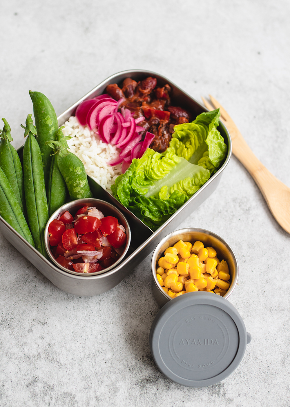 Lunch Box - Dark Grey - 1000ML