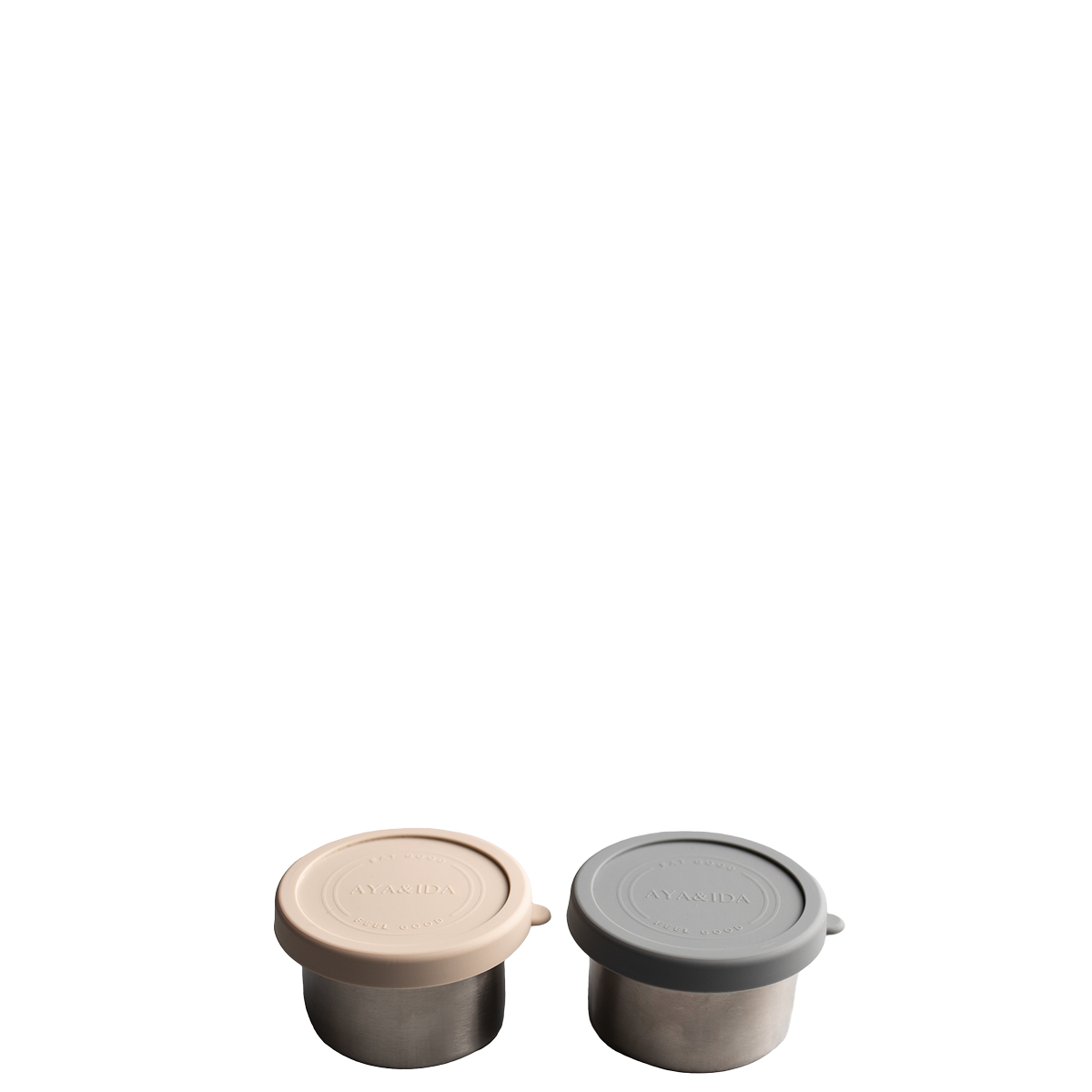 Snack Container - Dark Grey / Cream Beige - 100ML