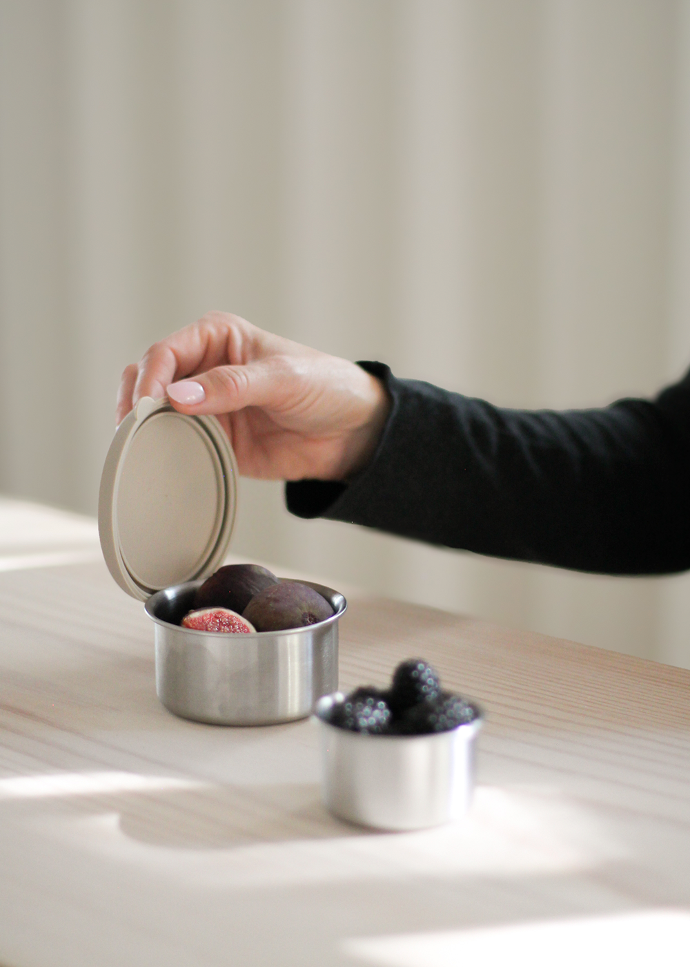 Snack Container - Cream Beige 100ML+200ML