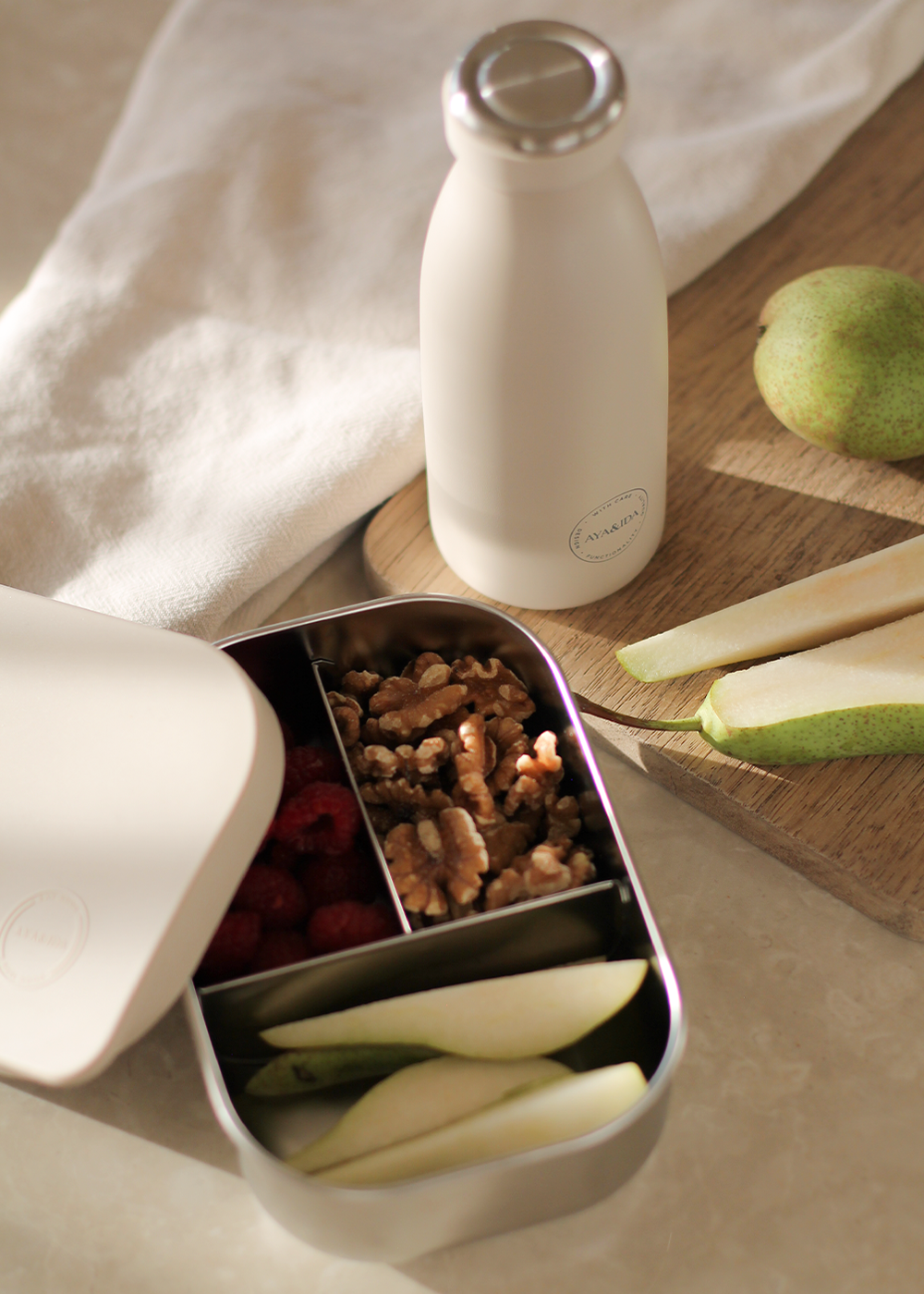 Lunch Box - Cream Beige - 900ML