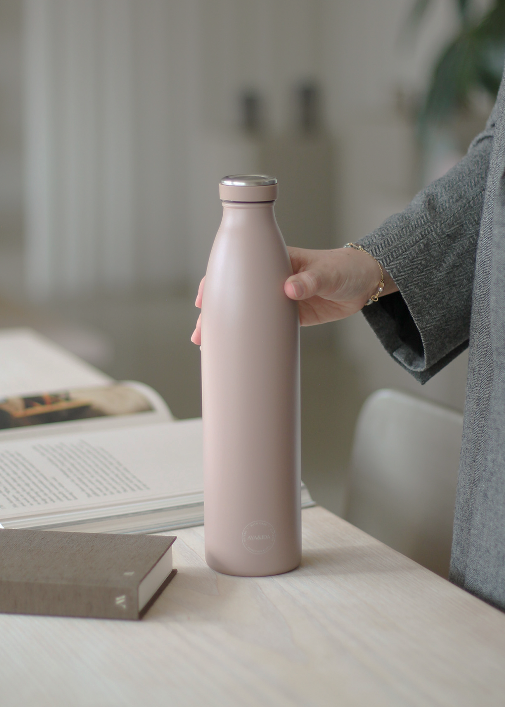 Drikkeflaske – Dusty Rose - 1000ML