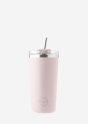 Thermo Cup with Straw - Soft Rose - 600ML