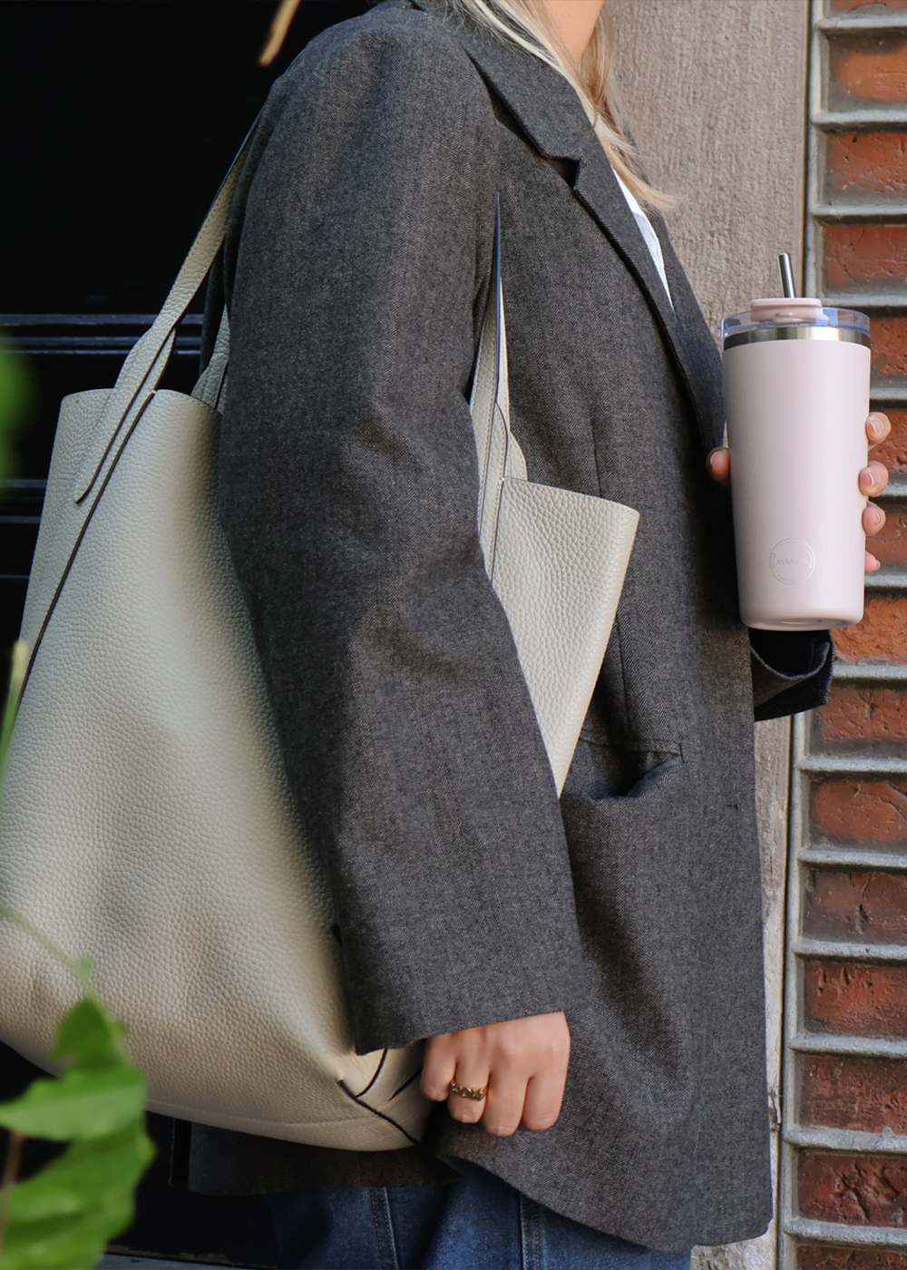 Thermo Cup with Straw - Soft Rose - 600ML