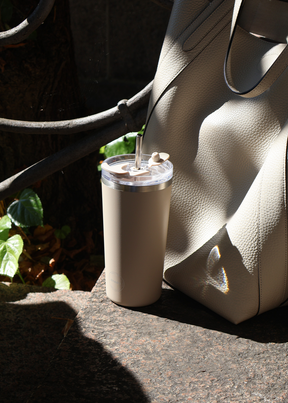 Thermo Cup with Straw - Soft Rose - 600ML