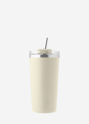 Thermo Cup with Straw - Yellow - 600ML