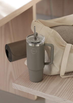 Thermo Cup with Straw - Driftwood - 885ML