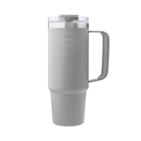 Thermo Cup with Straw - Light Grey - 885ML