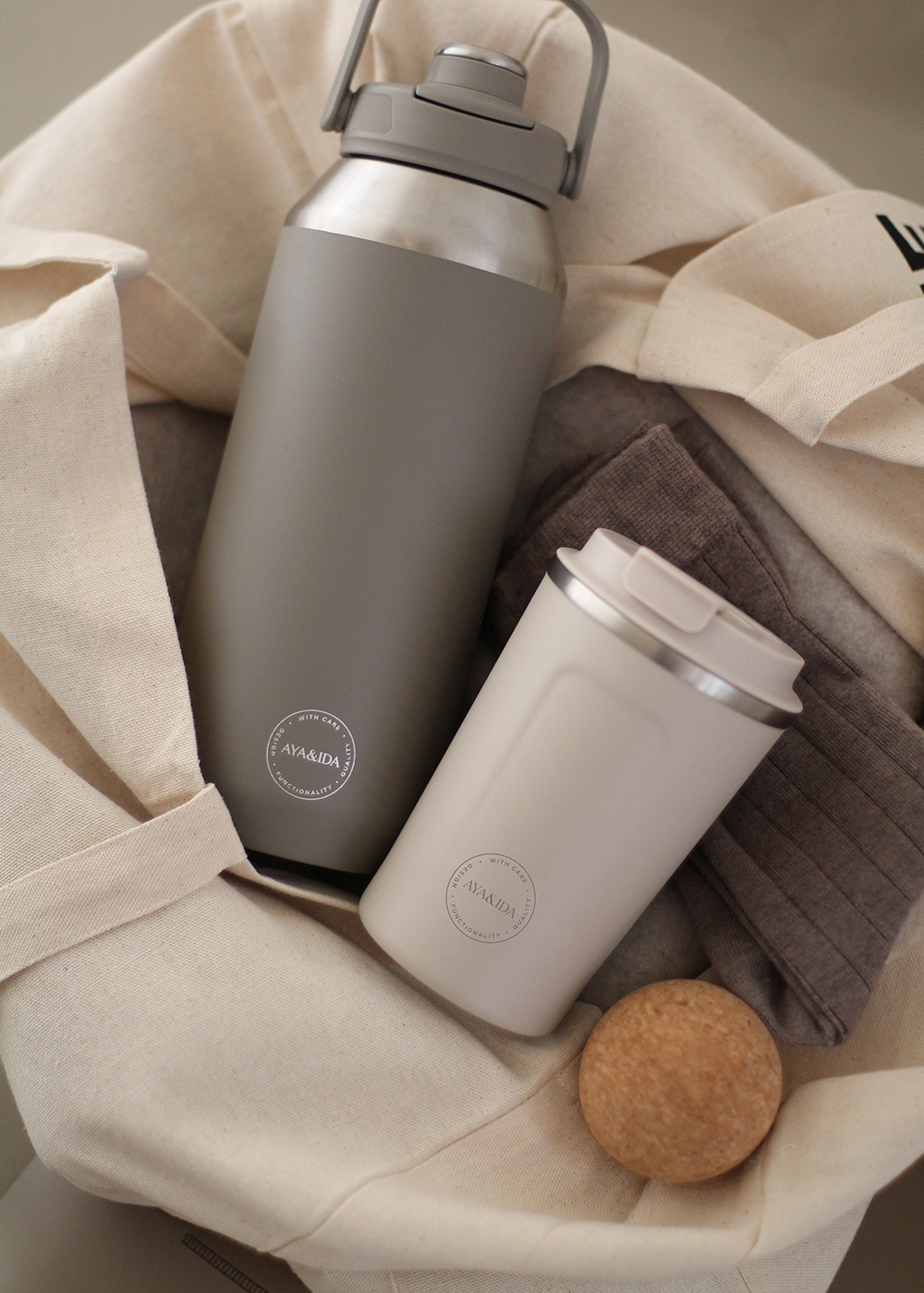 CUP2GO - Cream Beige - 380ML