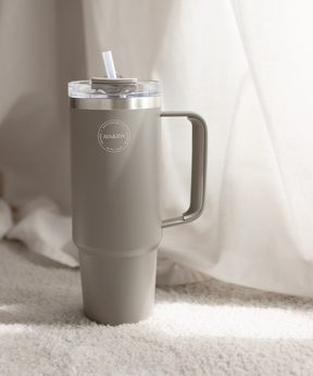 Thermo Cup with Straw - Driftwood - 885ML