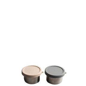 Snack Container - Dark Gray / Cream Beige - 100ML
